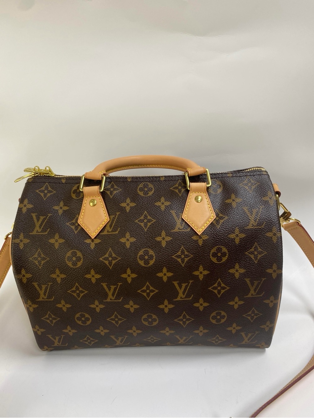 Louis Vuitton Brown Monogram Speedy 30 Bandouliere - Picture 8 of 15